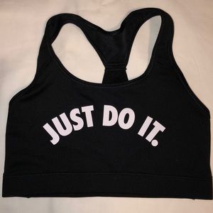 Nike athletic bra top - Just Do It - M
